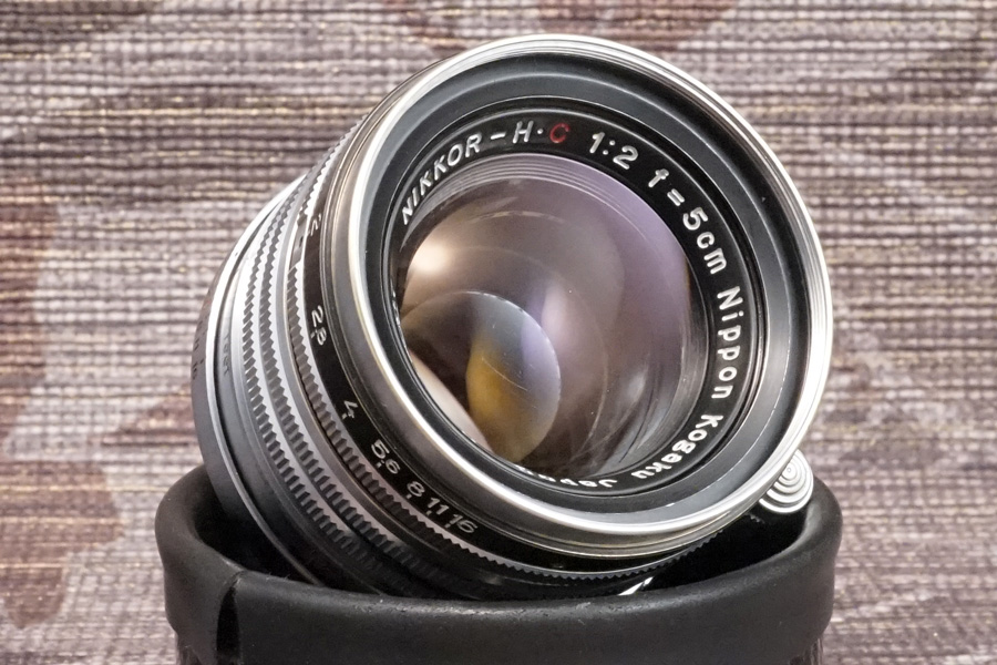 美品 Nikkor HC 5ｃm F/2 黒帯ライカＬ３９レンズ-