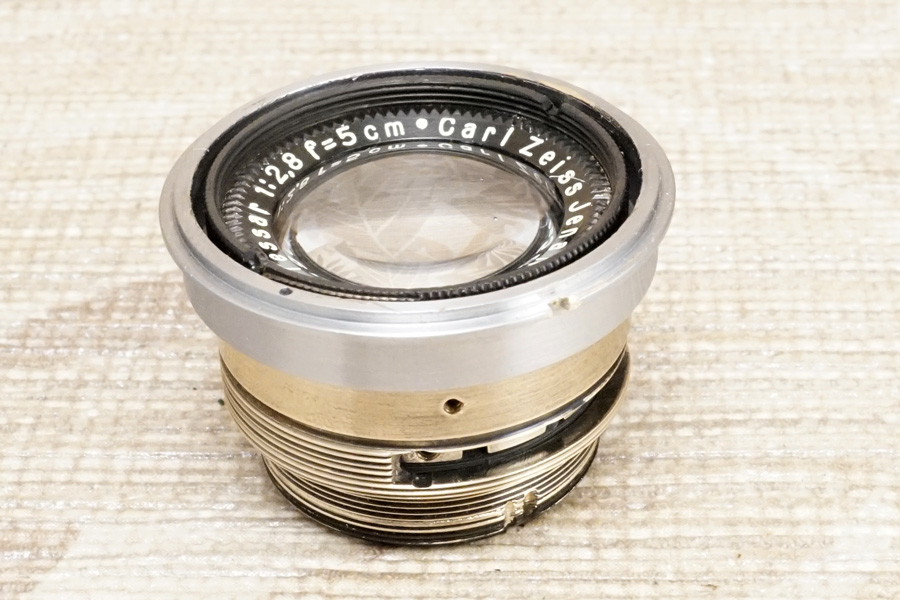 〓 Carl Zeiss Jena (カールツァイス・イエナ) Tessar 5cm/f2.8 (nickel)《旧CONTAX  RF版：collapsible》（C）